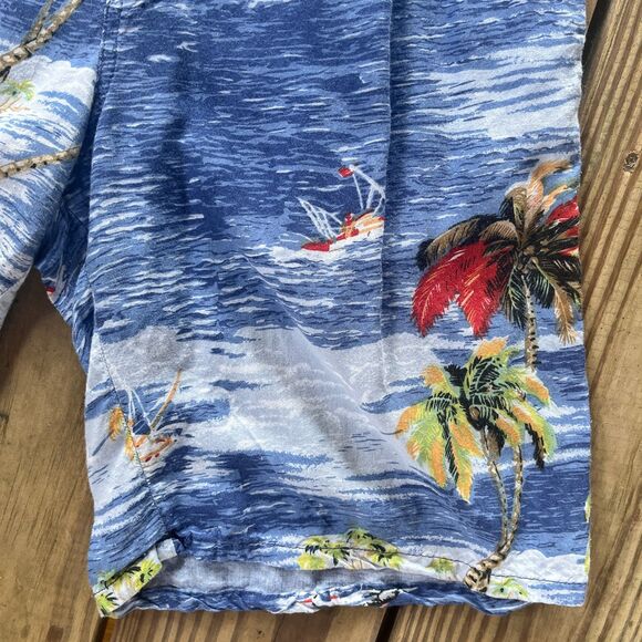 Vintage 1980s Sun Casual Hawaiian Style Board Shorts - Tropical - Women's Size M - Picture 7 of 8
